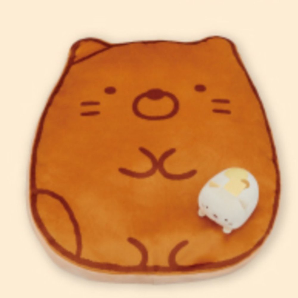 Sumikkogurashi - Mochi Pancake XL Cushion (Neko Cat)